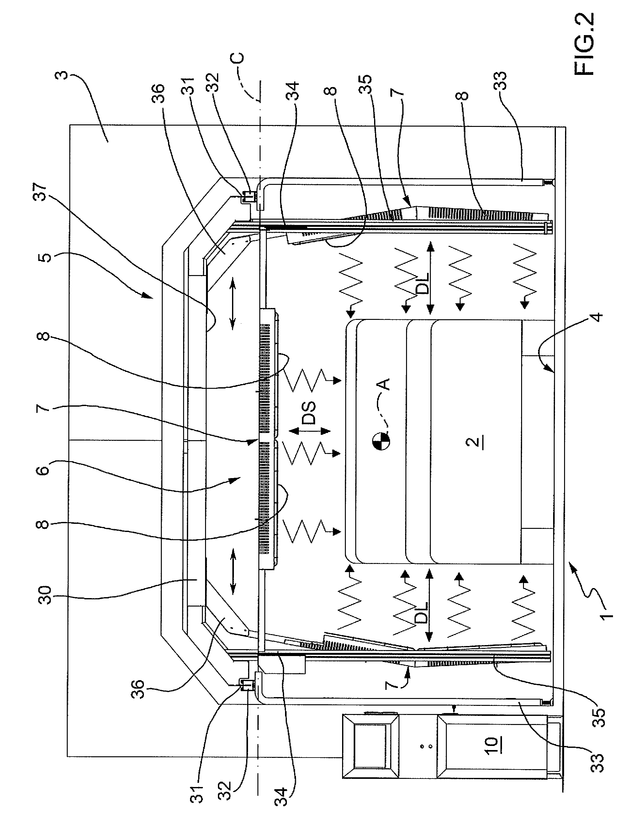 Apparatus for drying a painting product and operating method thereof