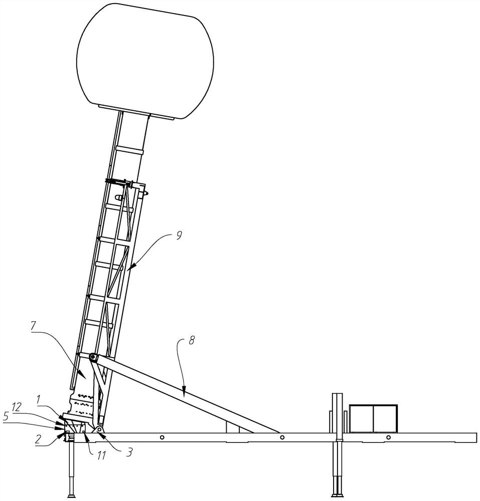 Air cushion type buffer device, extra-high voltage generator and vertical lifting method