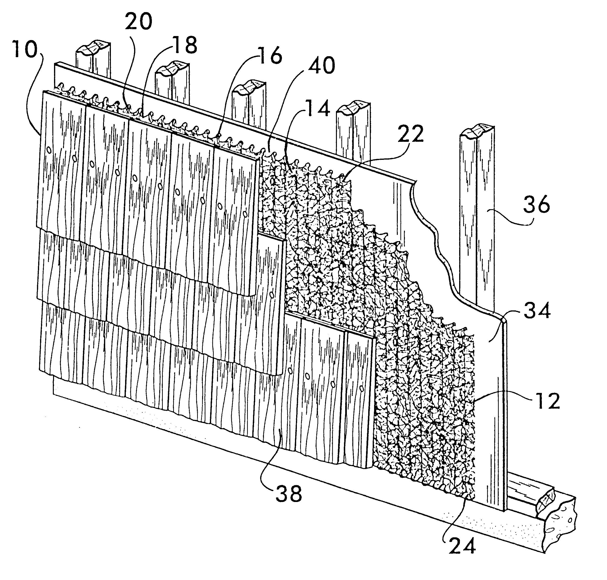 Spacer for providing drainage passageways within building structures