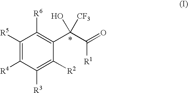 2-phenyl-3,3,3-trifluoro-2-hydroxy-propionic acid derivatives