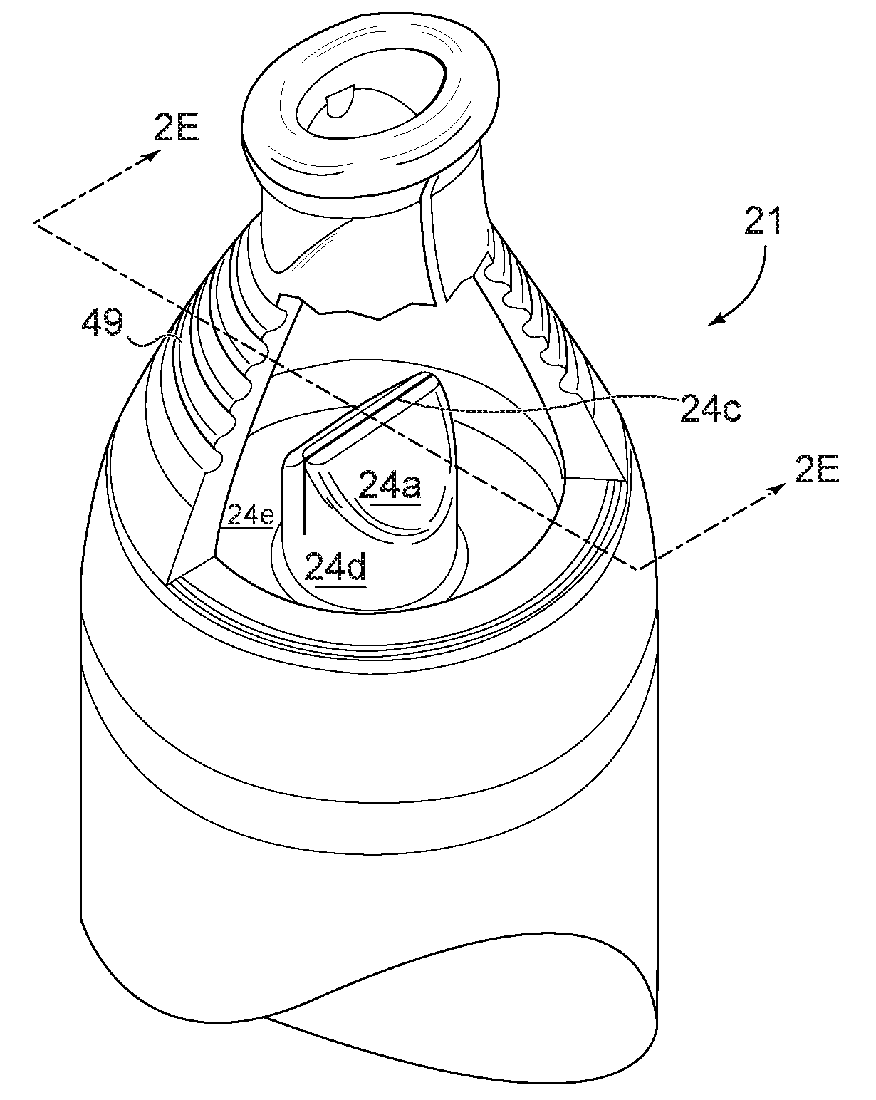 E-Cigarette with Valve Allowing Exhale Filter