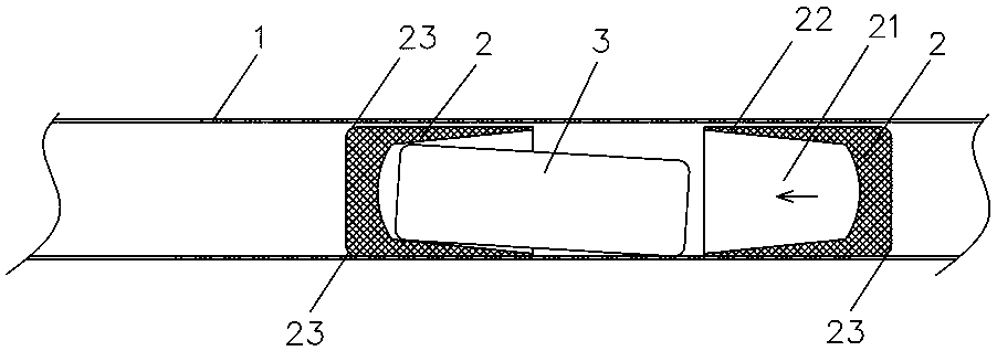 A piston sheath device for pneumatic conveying of materials