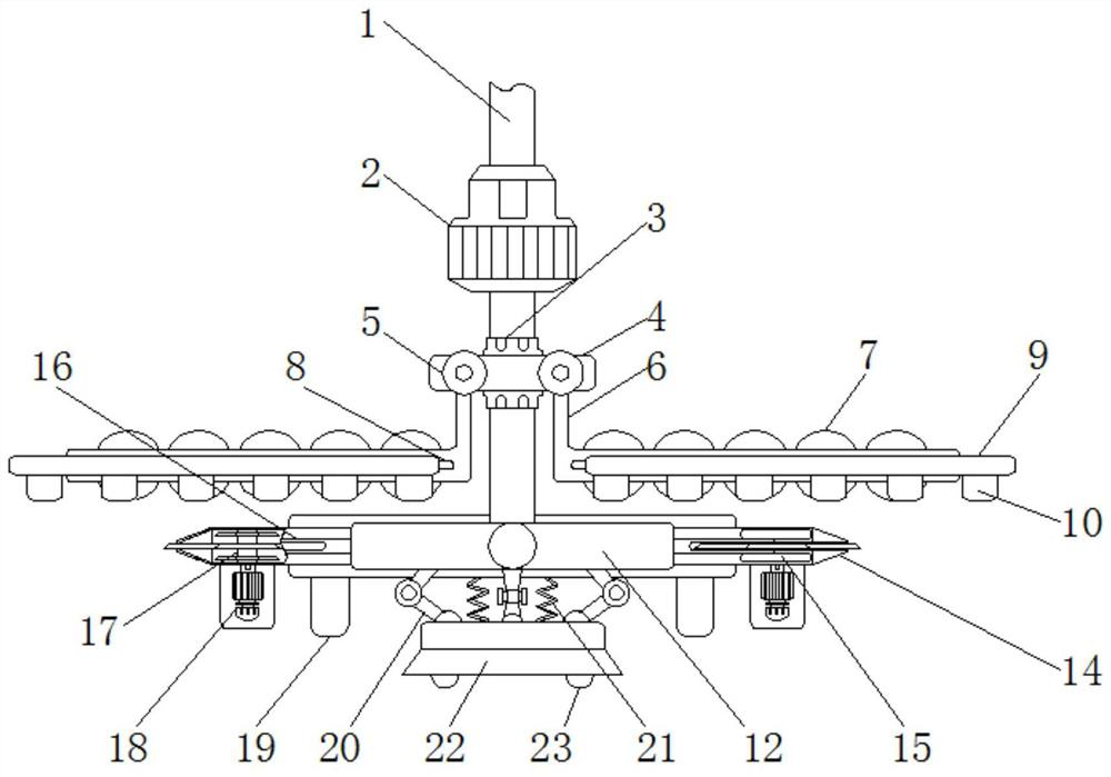 A movable floor tile crowbar device