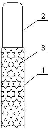 Ceramic printing cylindrical lamp post and forming process thereof