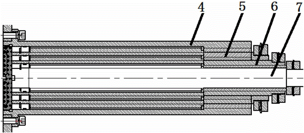 Chain type multi-grade screw rod hoisting platform