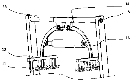 Ground pick-up mechanism carried by intelligent mobile component