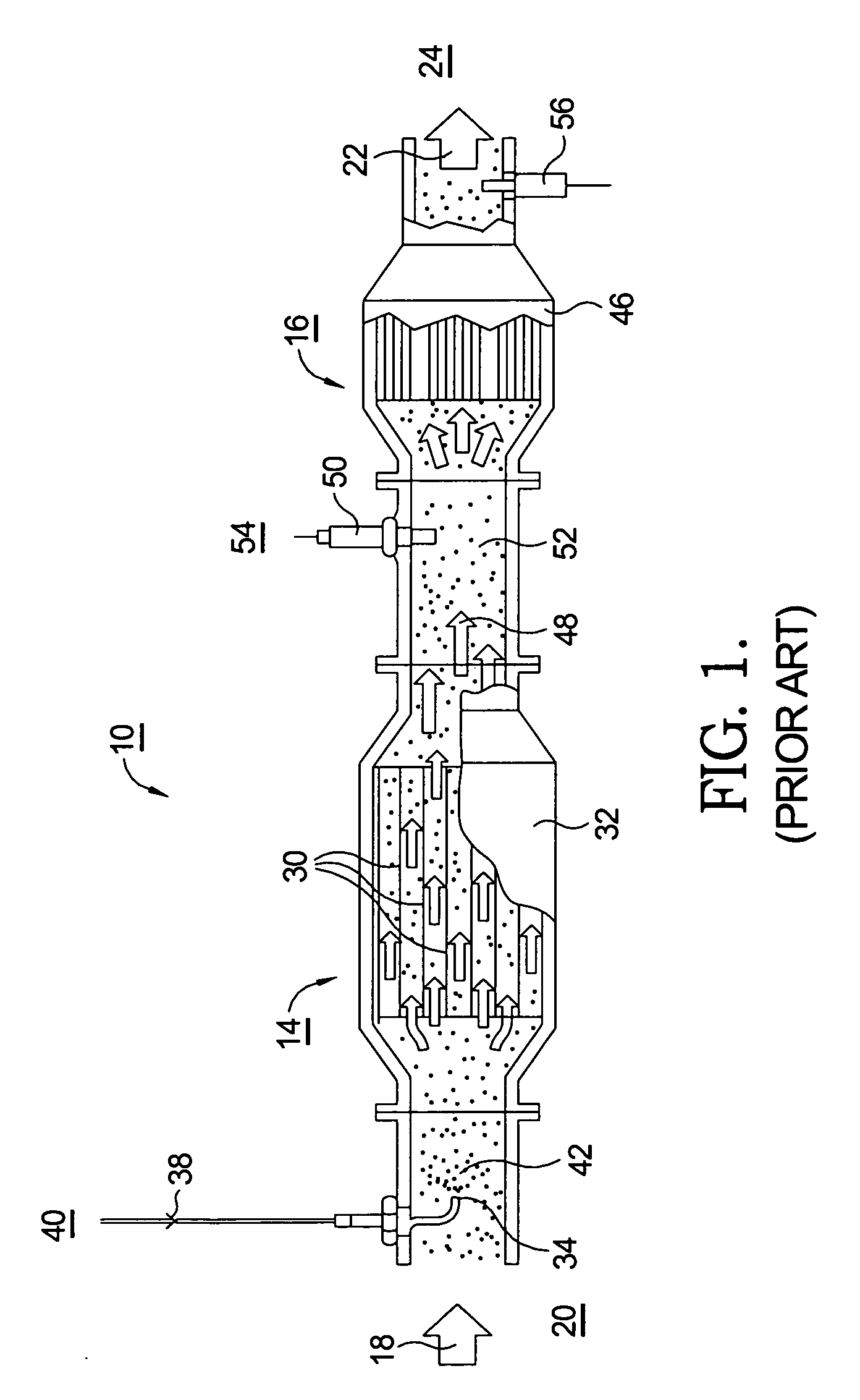 Selective NOx catalytic reduction system including an ammonia sensor