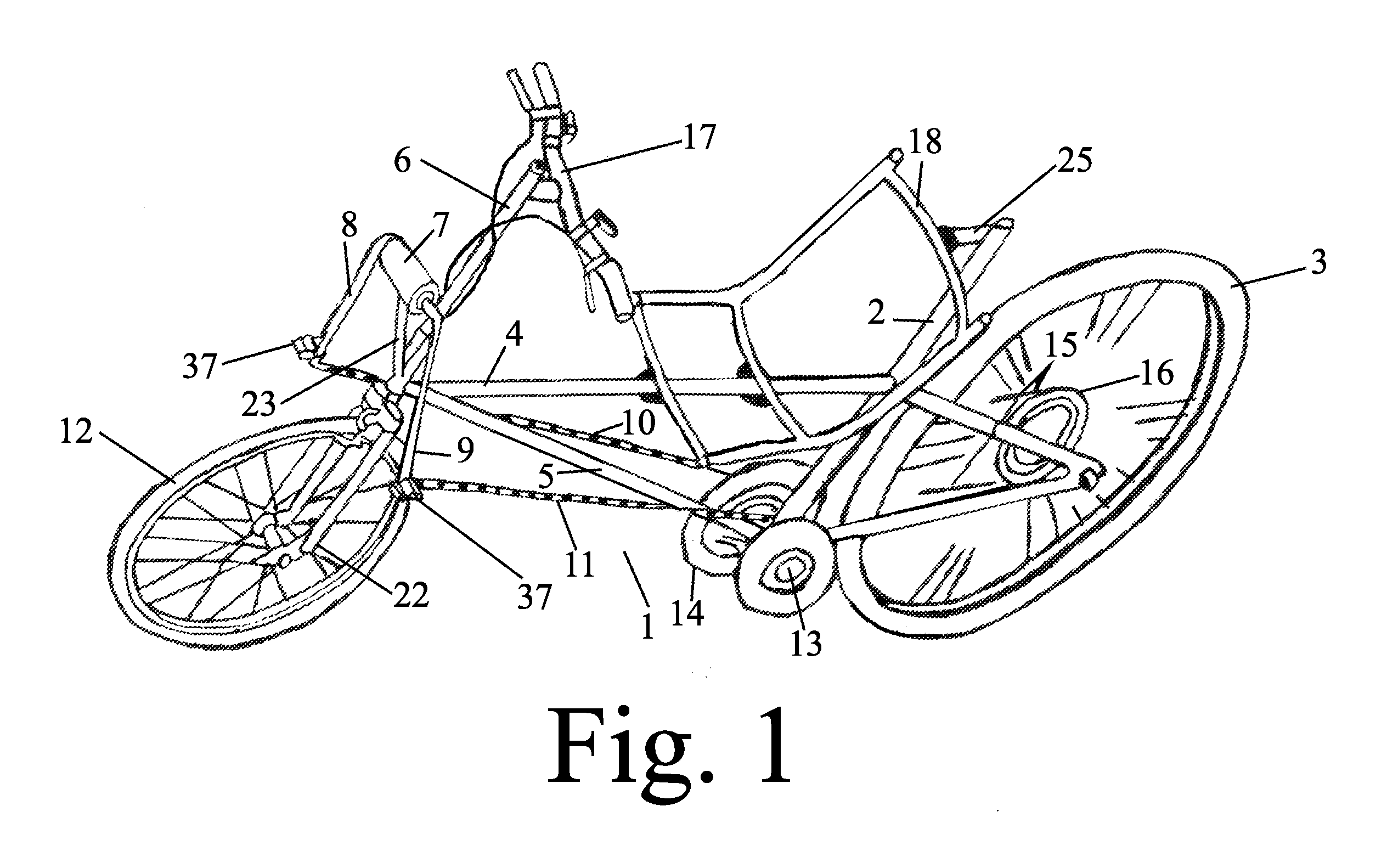 Recumbent human powered vehicle with a reciprocating linear drive