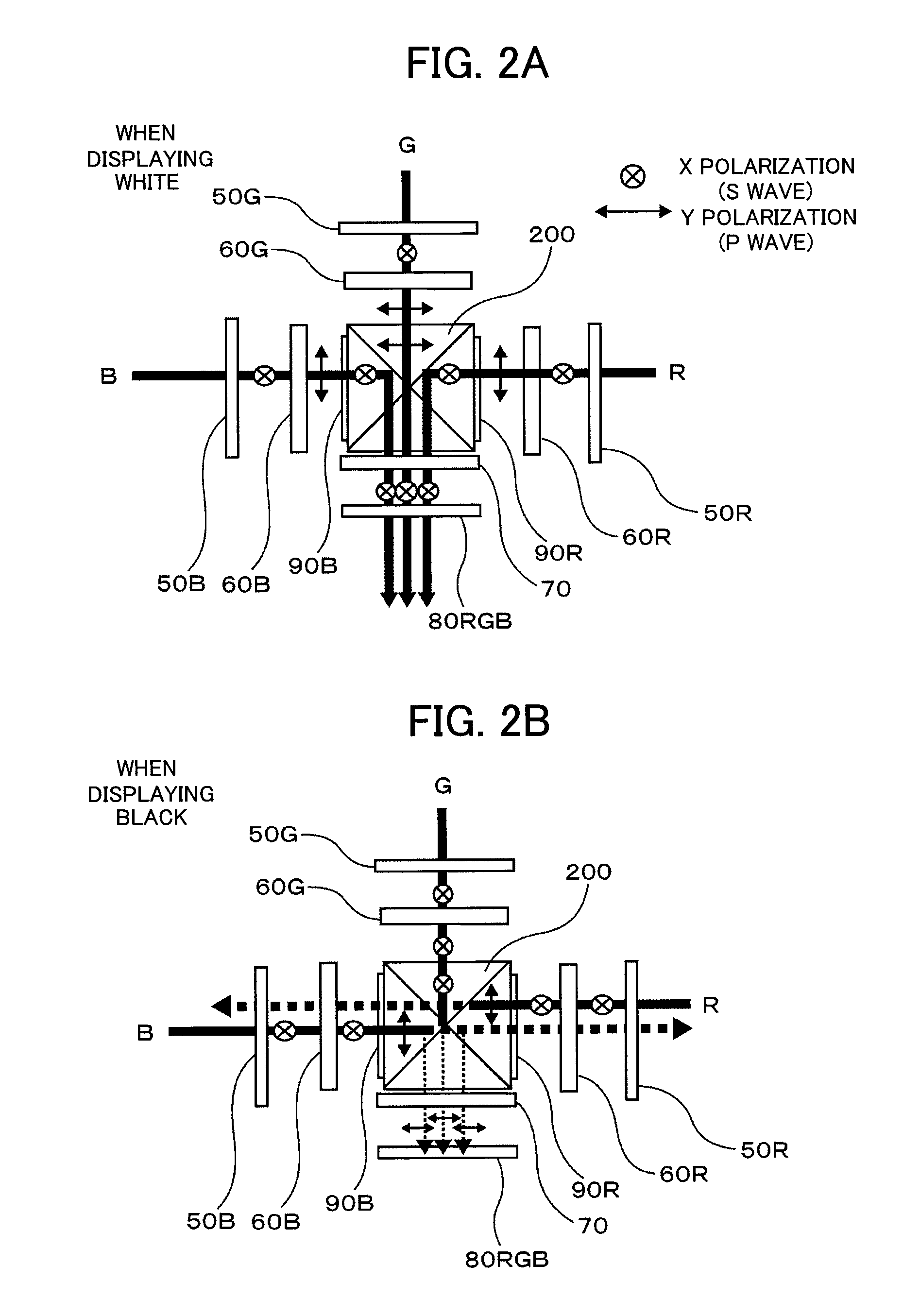 Optical unit and projection-type liquid crystal display device using the same