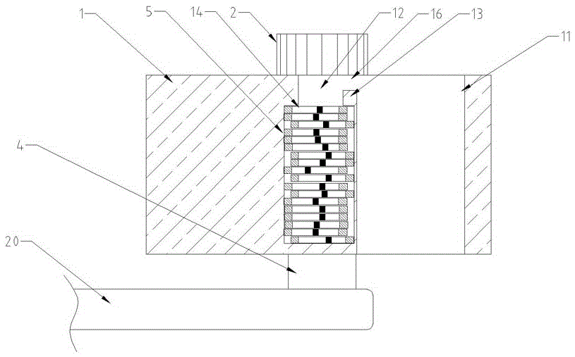 Hidden anti-violence lock core