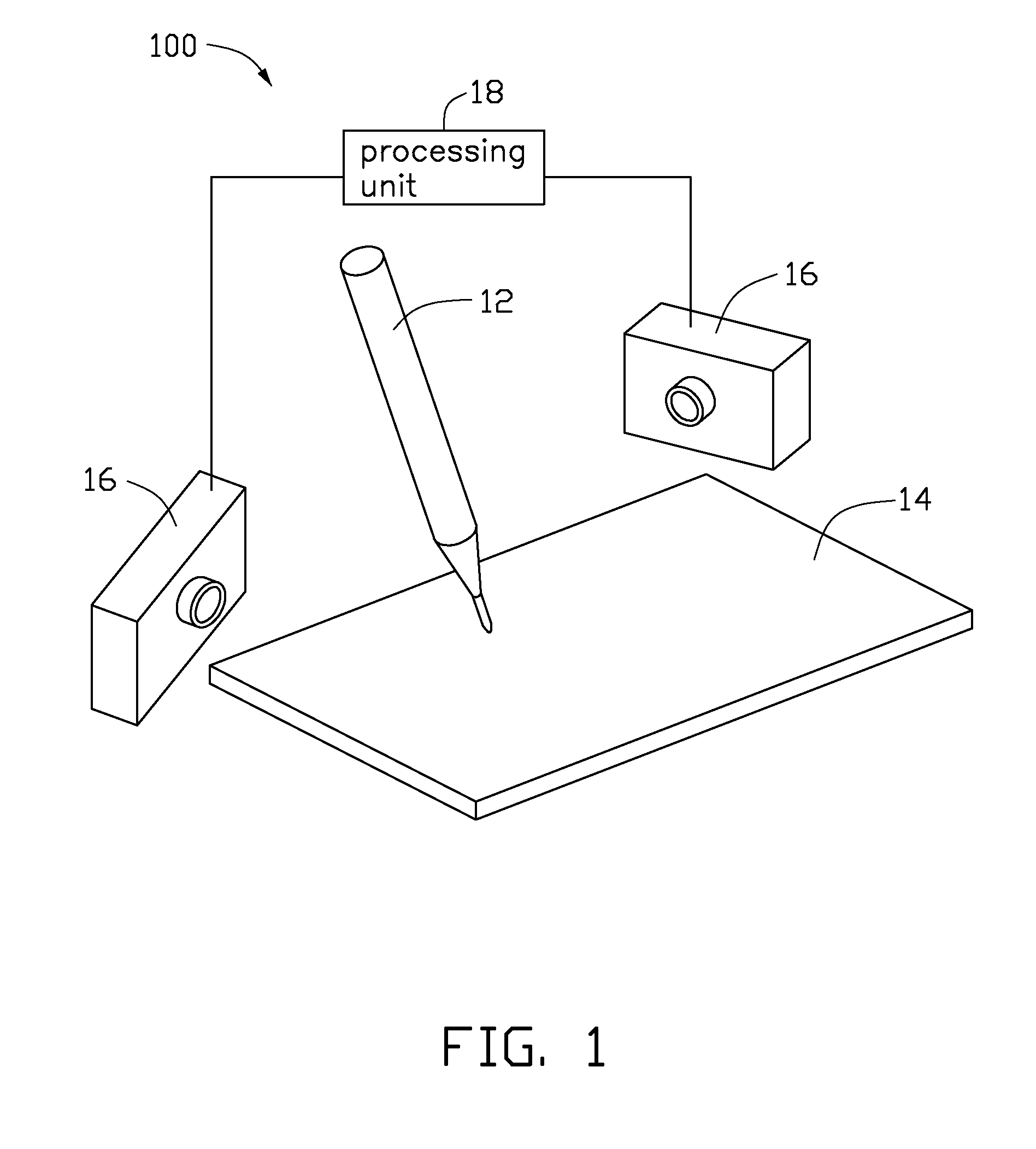 Hand-writing input device and hand-writing input system