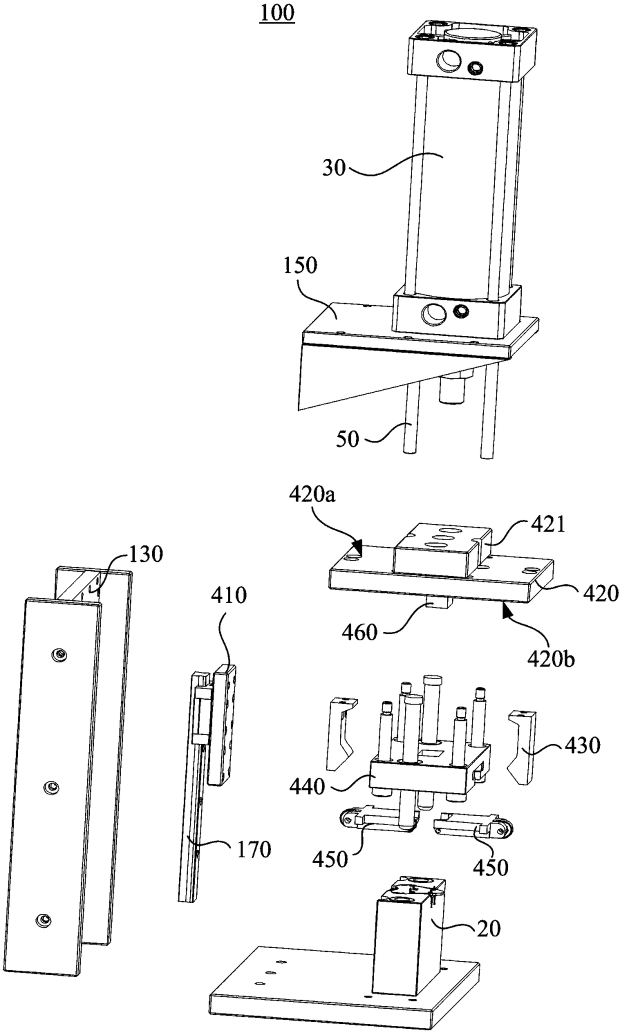 Elastic sheet pressing equipment