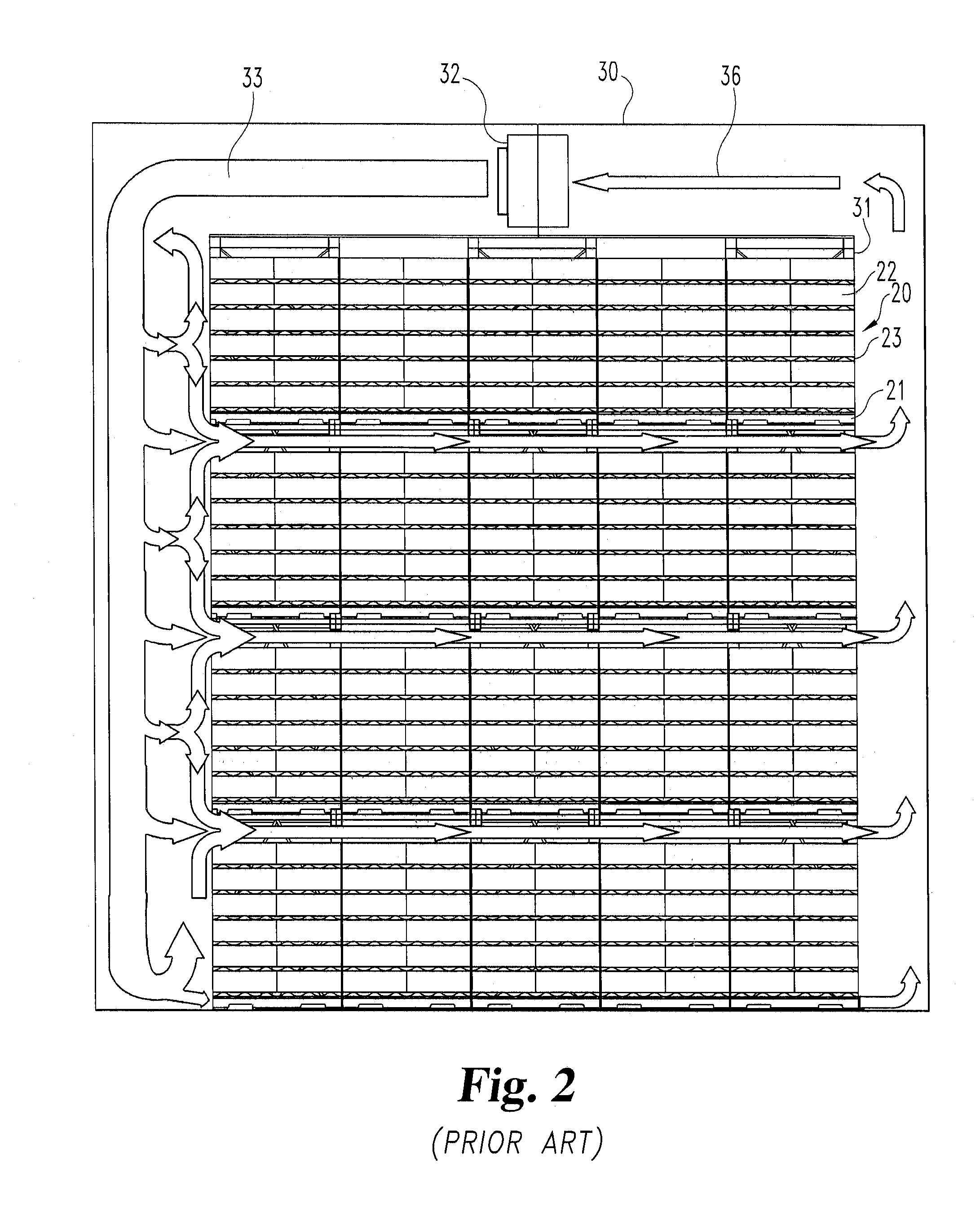 Apparatus for blast freezing palletized product