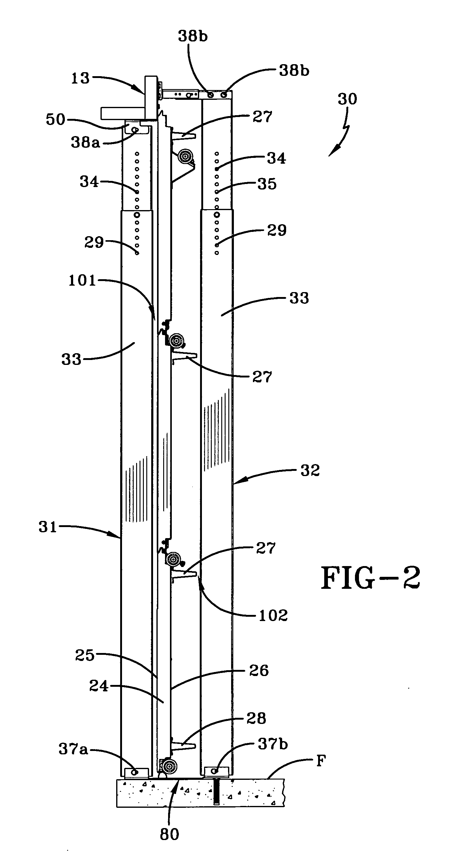 Barrier with dual post wind resistance system
