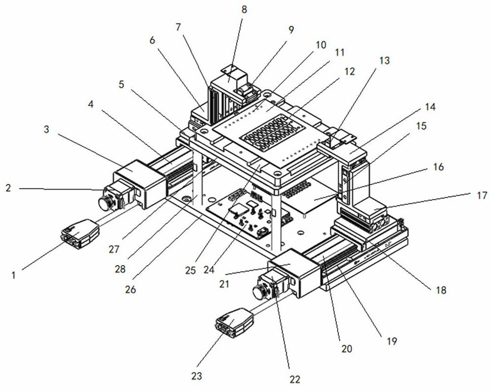 A micro LED intelligent crimp lighting detection device and detection method thereof