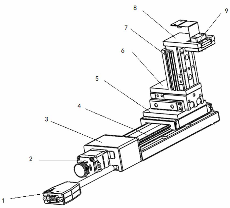 A micro LED intelligent crimp lighting detection device and detection method thereof