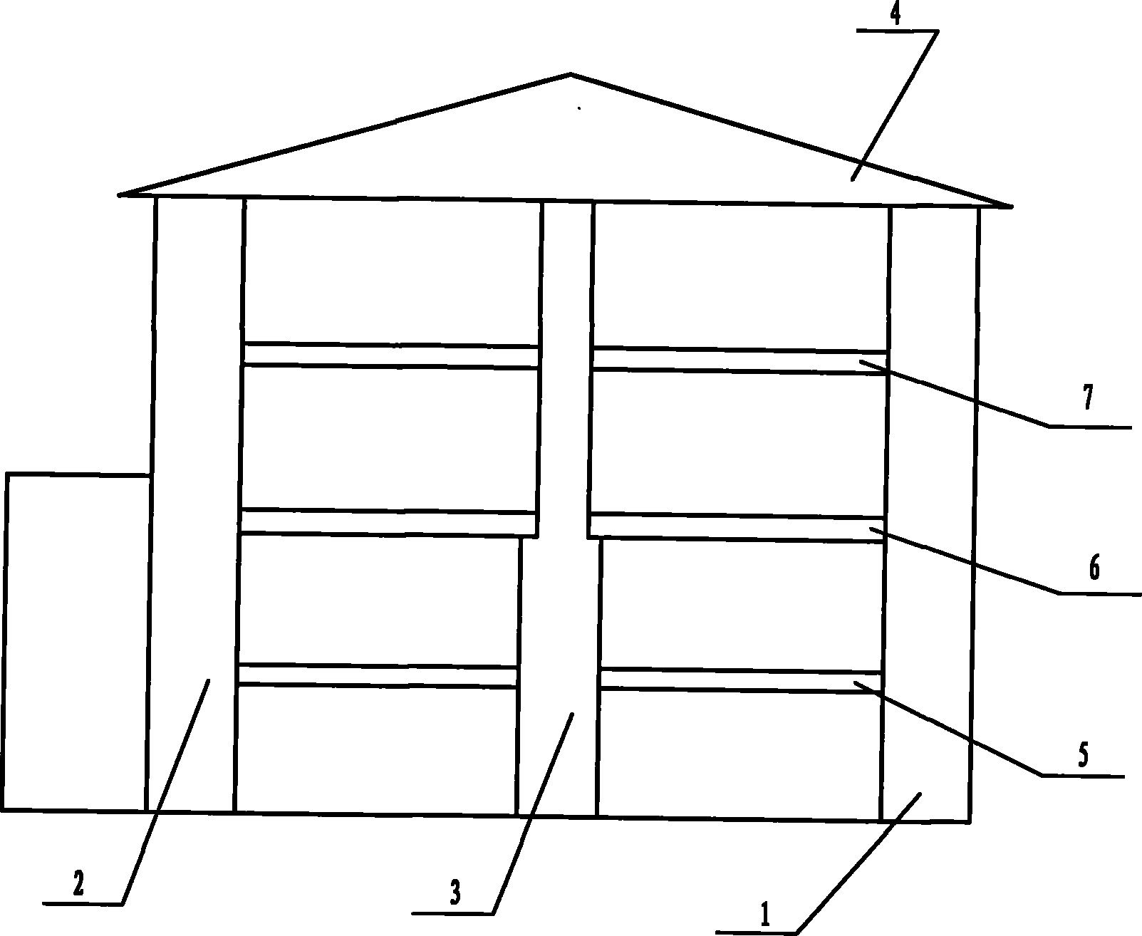 Reinforced concrete building top-down method construction process