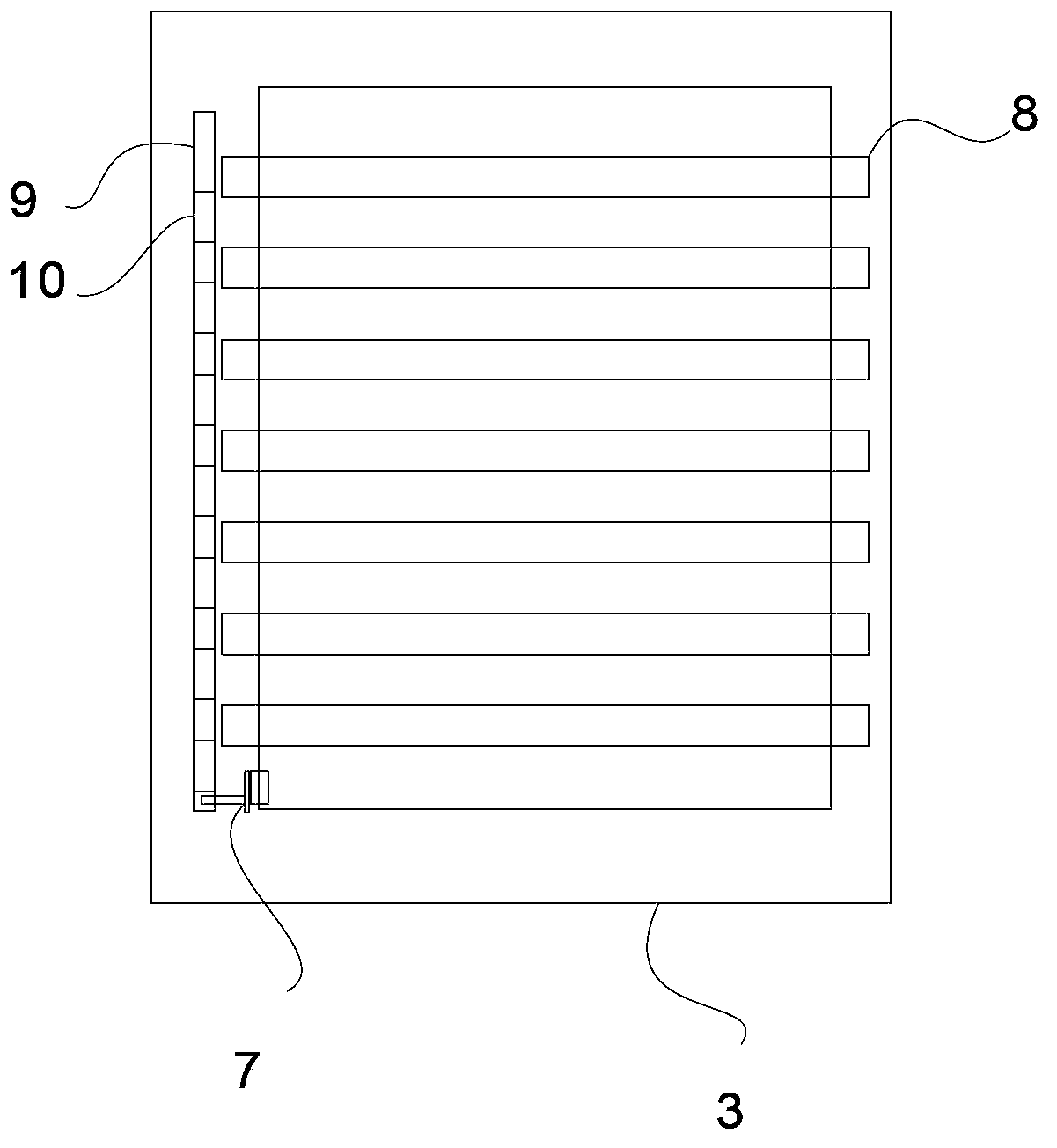 Embedded type security window screen