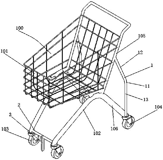 Shopping cart conveying system