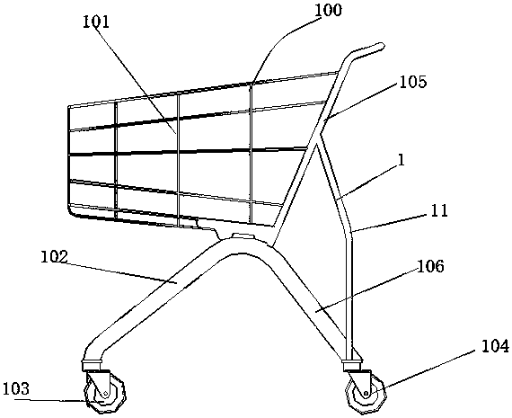 Shopping cart conveying system