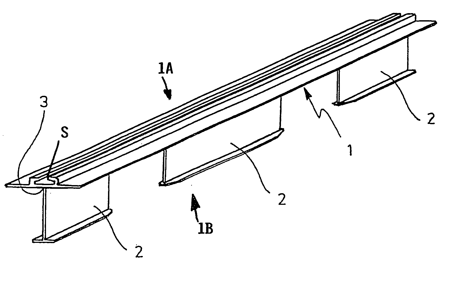 Seat mounting rail, particularly for a commercial aircraft