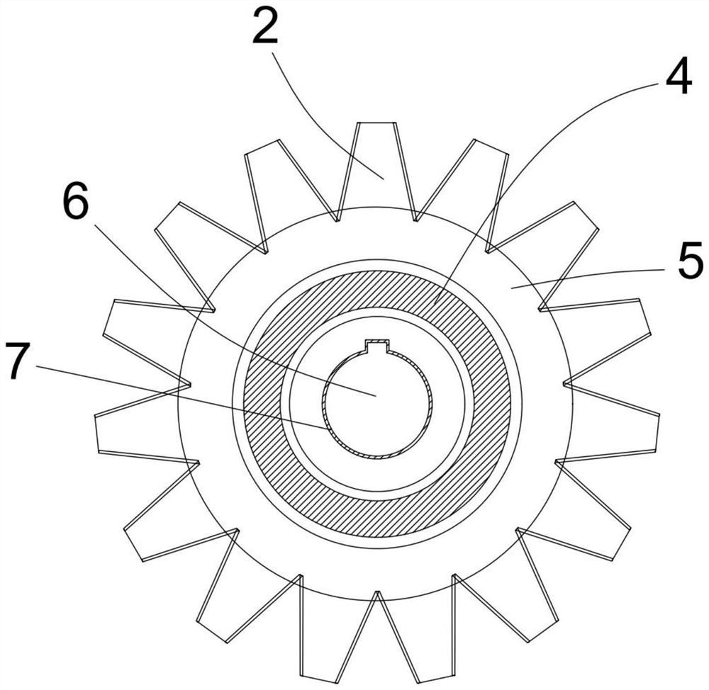 Self-lubricating mute gear and manufacturing process thereof