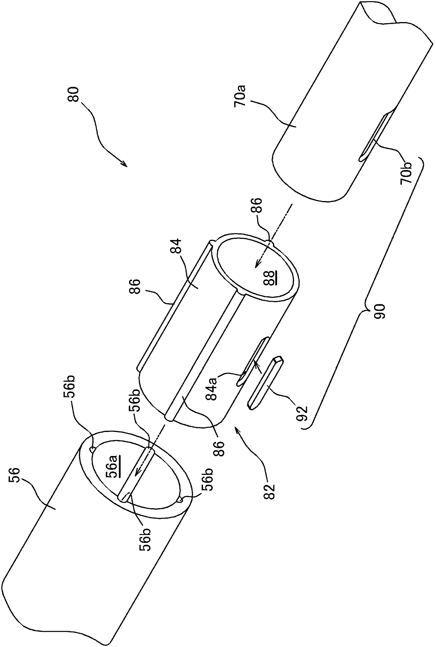 Buffering member, shaft coupled structure, and a uniaxial eccentric screw pump