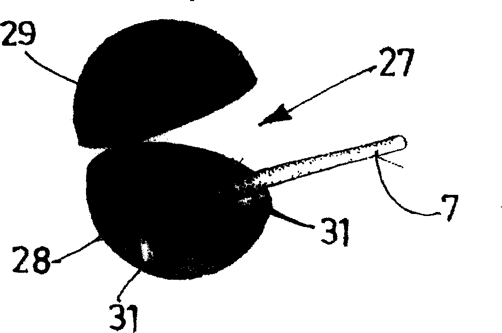 Identification device for visually identifying cables or ducts over their entire length