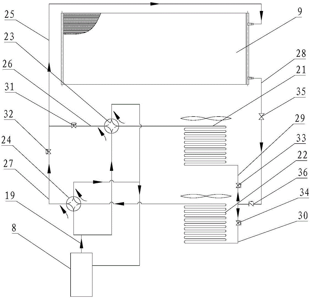 A floor heating system