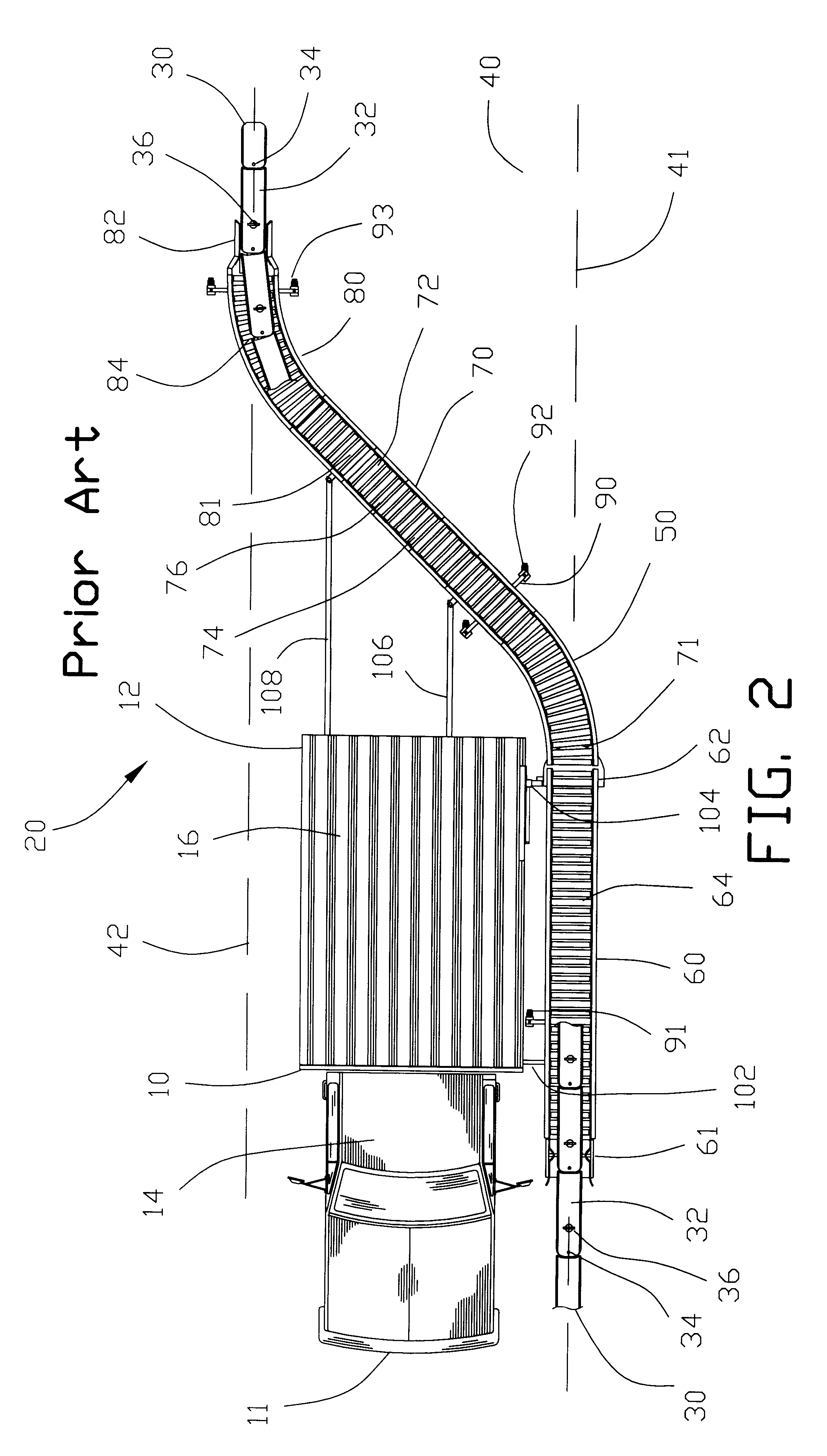 Apparatus for translocating lane divider
