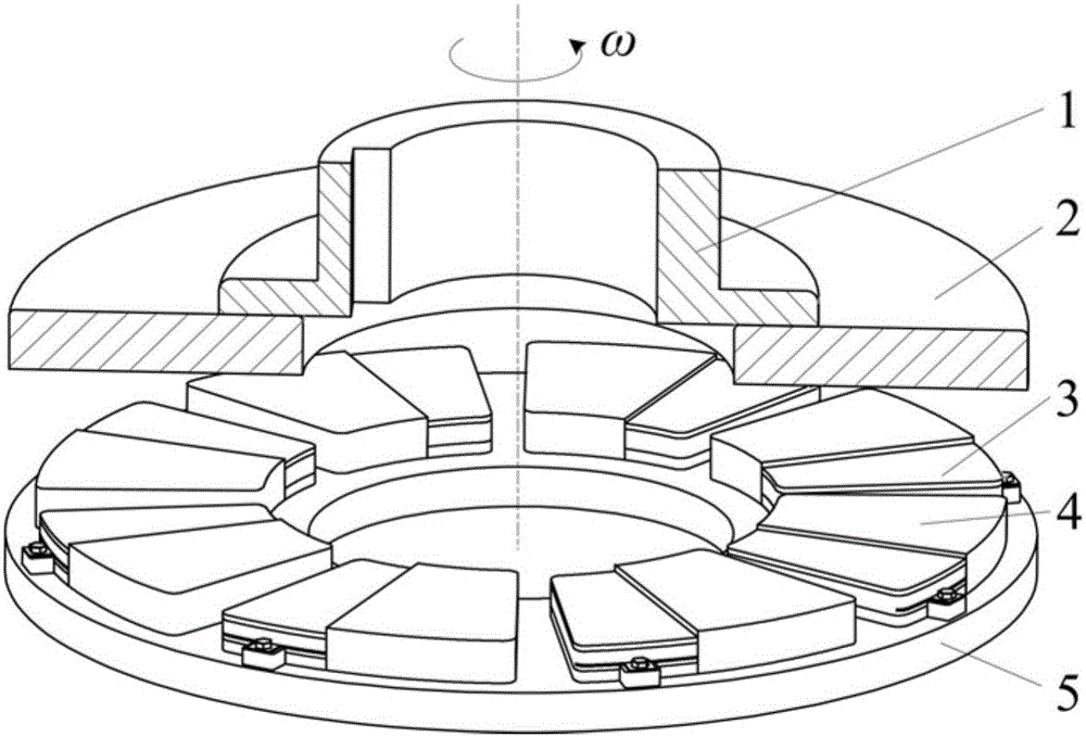 Changeable stepped damping thrust bearing