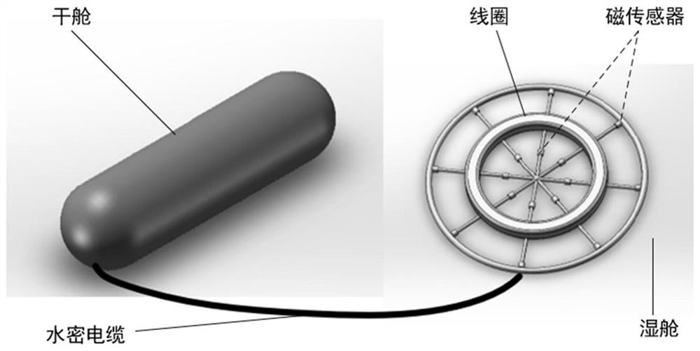 An in-situ detection device for magnetic properties of seabed bottom