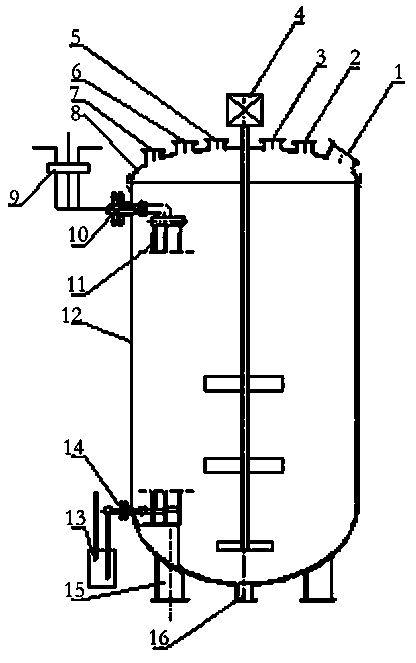 Steam inside-heat-transfer type composite reaction kettle for AC foaming agent