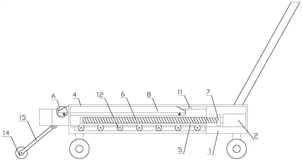 Hydraulic cart with telescopic function