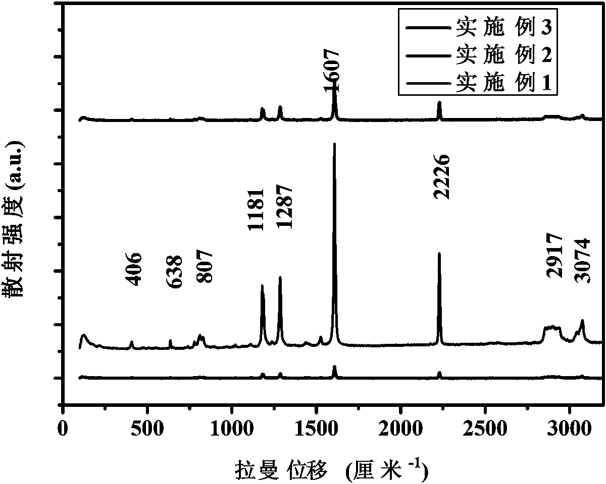 A kind of preparation method of thin film with Raman enhancement performance