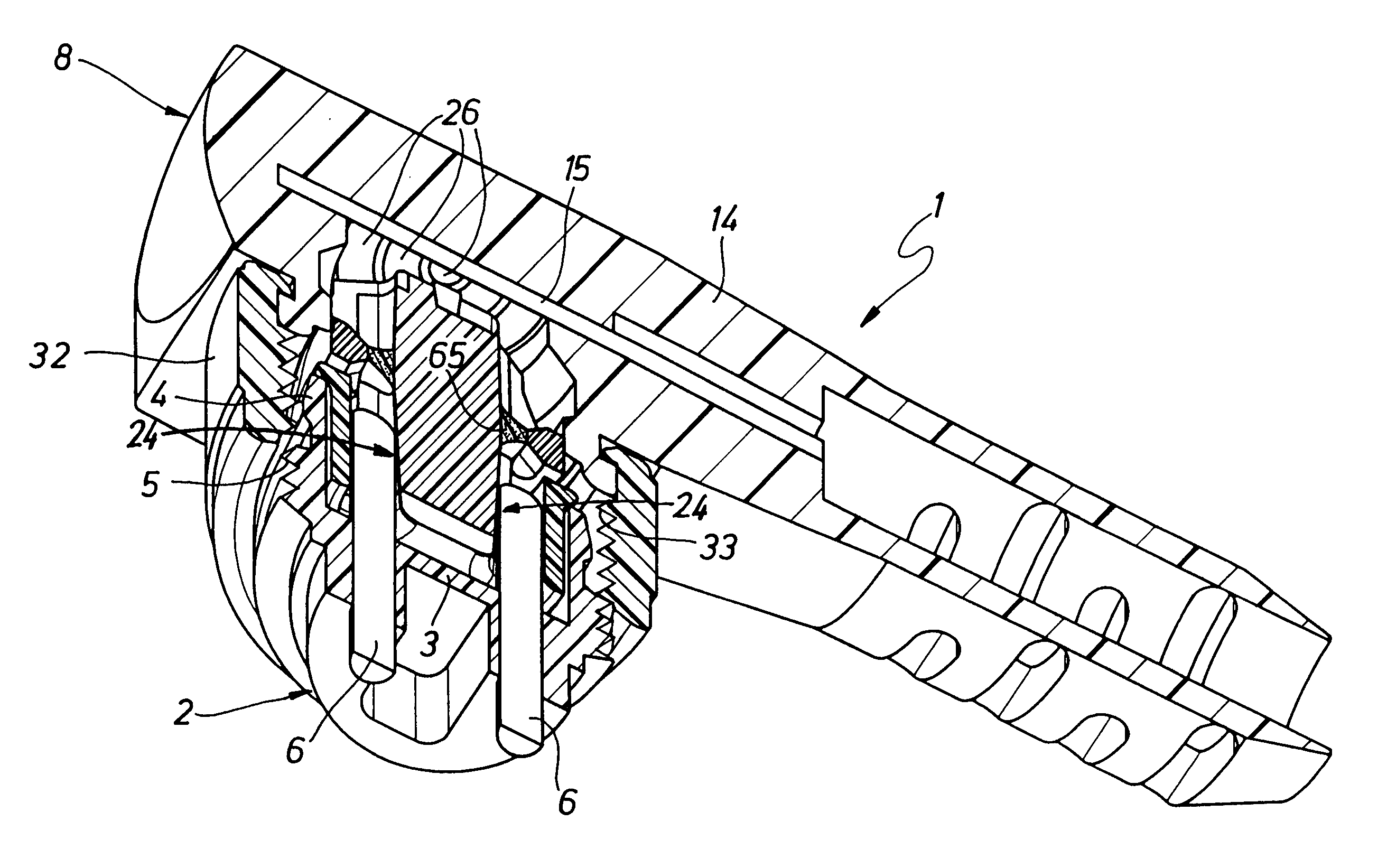 Electromechanical plug device having a rotatable outgoing cable part