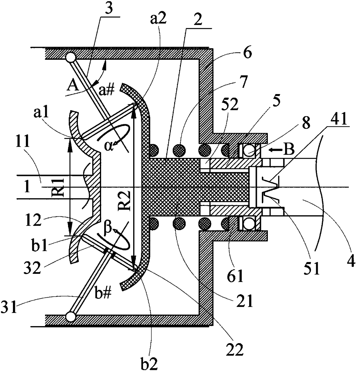 Transmission device with automatic speed adjustment and method of use thereof