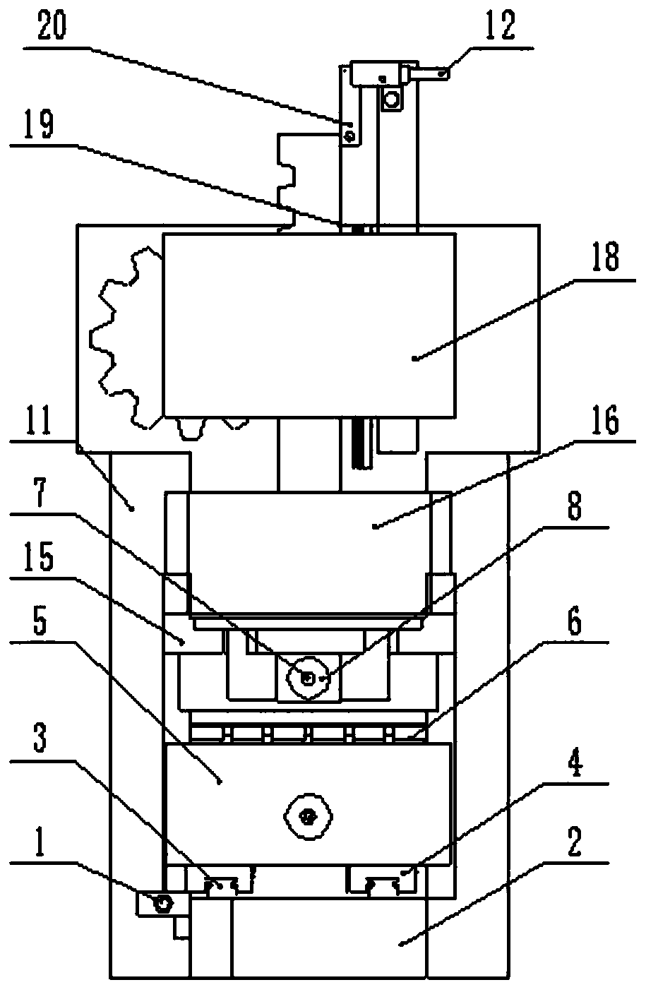 A test tube automatic capping device