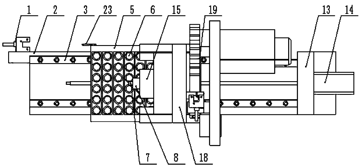 A test tube automatic capping device