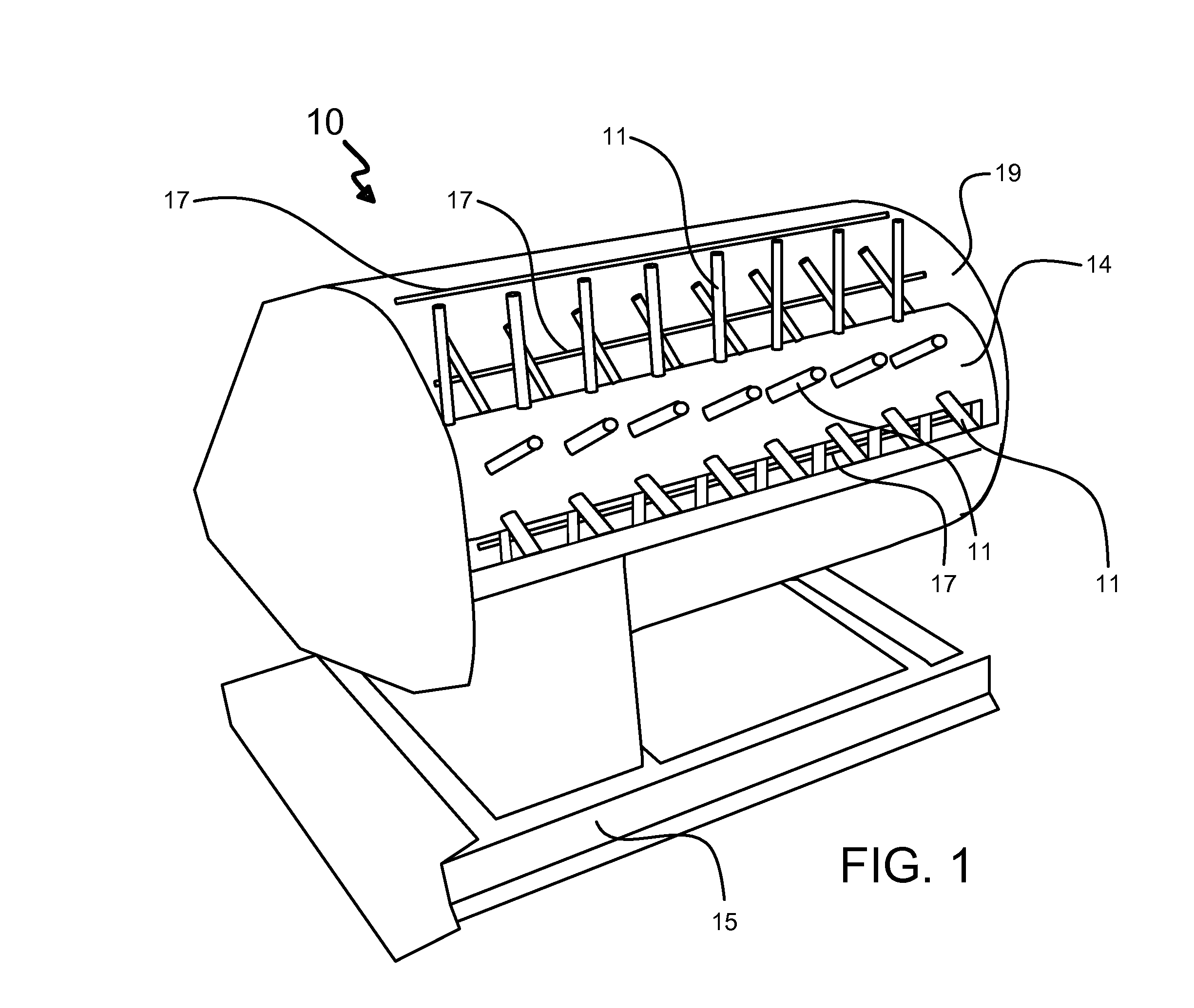 Apparatus and process for treatment of fibers