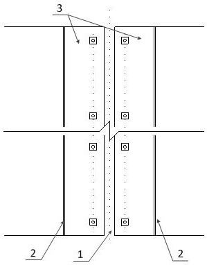 Method for temporarily blocking simply supported girder bridge expansion joint