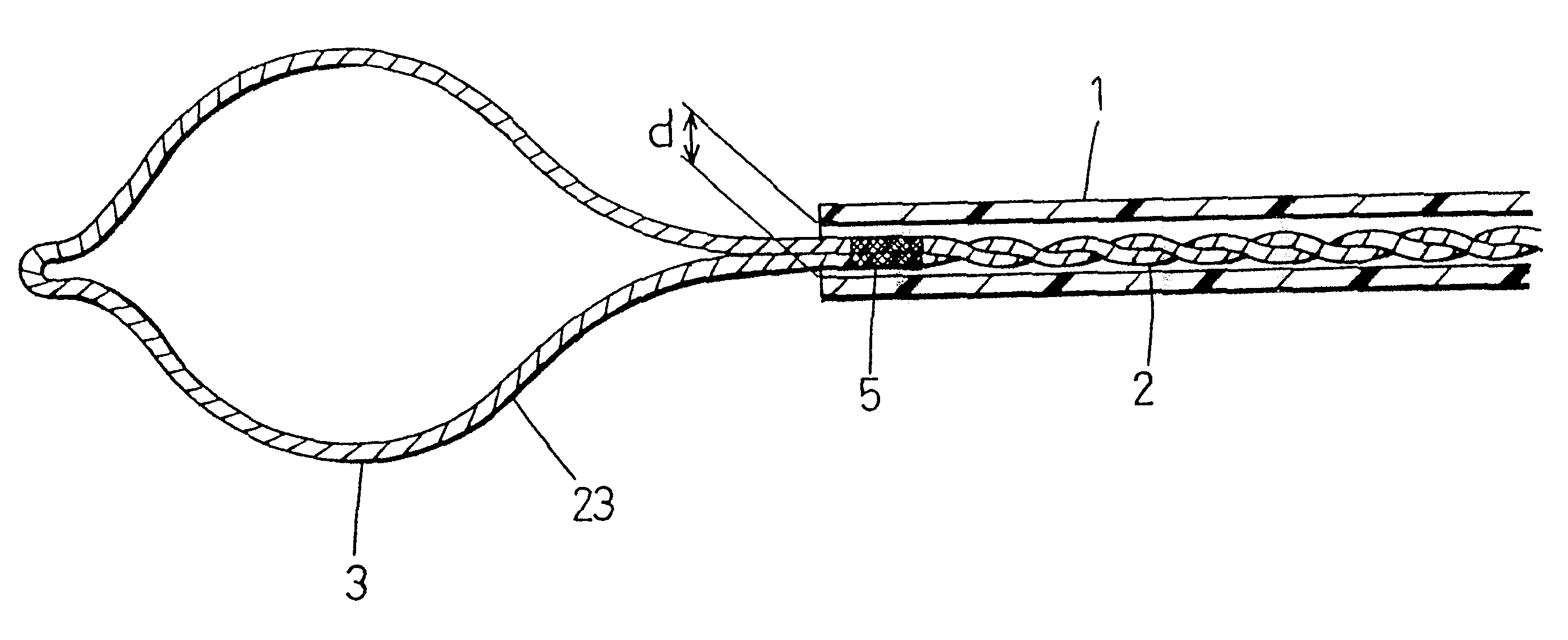 Wire loop type instrument for endoscope and method of producing the same
