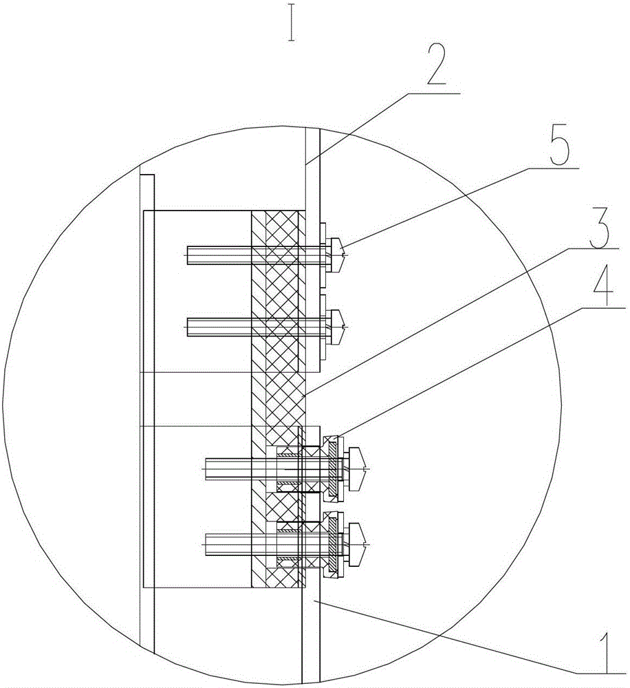 High-speed EMU skeleton thermal insulation device