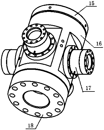 Constant volume combustion bomb device capable of turbulence movement simulation, and control system for constant volume combustion bomb device