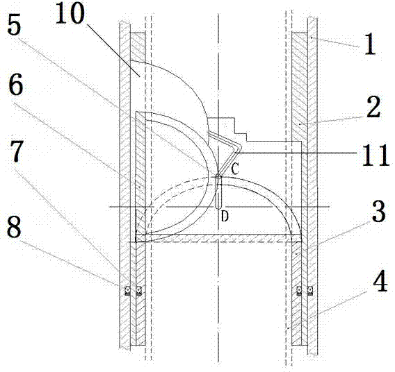 Large drift diameter built-in high-pressure sampling valve