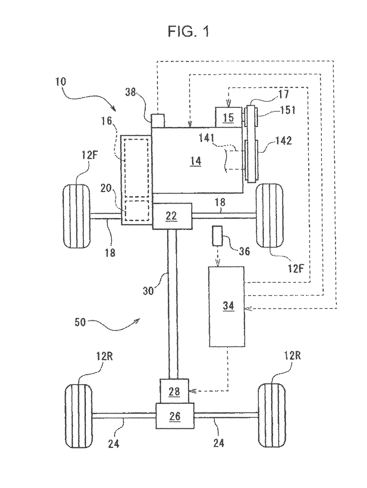 Control device for four-wheel drive vehicle