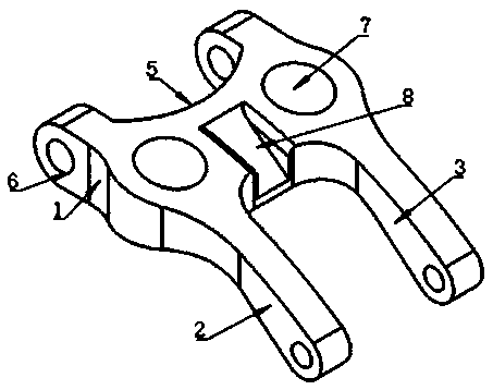 High-performance automobile support connecting piece