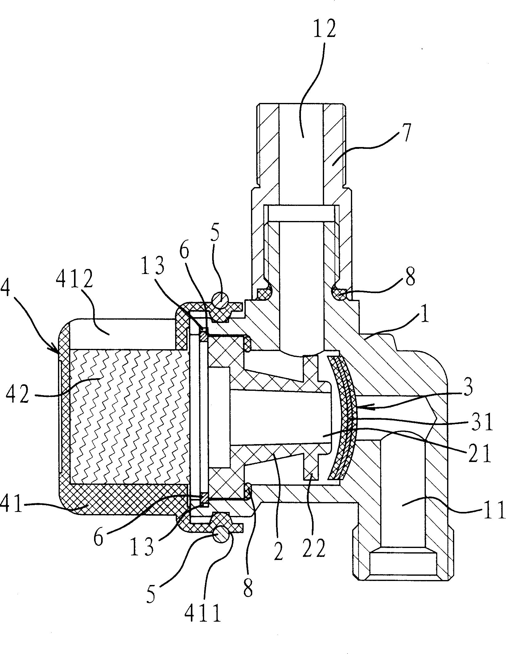 Fast-discharge valve of air braking chamber for vehicle
