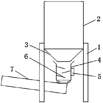 Molding sand feeding and loosening device