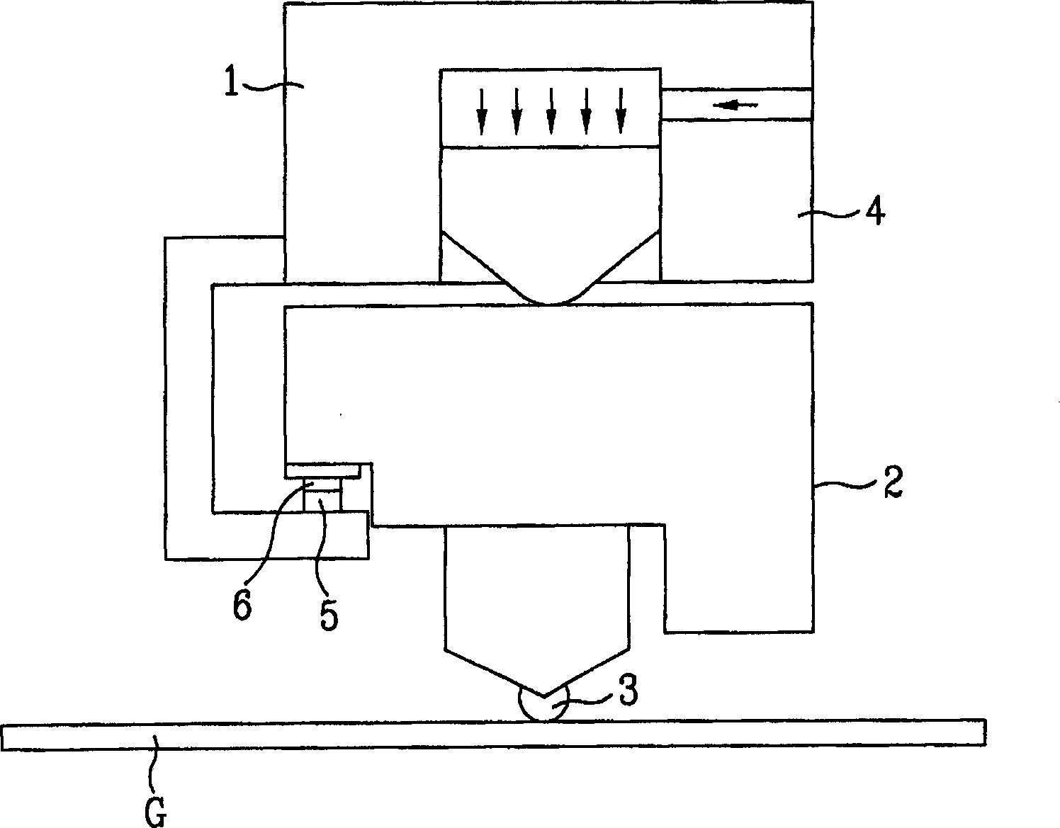 Apparatus for scribing a substrate in use for a flat panel display
